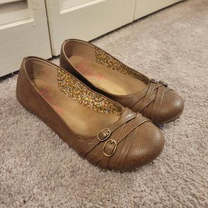 Light Brown Jellypop Flats - Size 8
